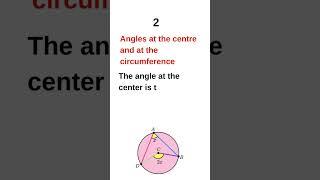 The 7 rules of Circle theorem #youtubeshorts #shorts