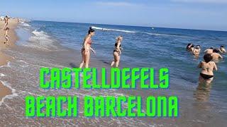 Barcelona Beach Walk (Platja De Castelldefels)BARCELONA SPAIN   June 2022