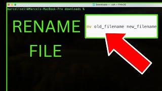 How to RENAME a File in the Mac Terminal — Quick & Easy Tutorial