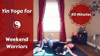 Yin Yoga for Overworked & Sore Muscles | Full Body Stretch for Weekend Warriors {40 mins}