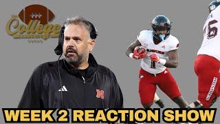 College Football Week 2 Reaction Show | The College Football Experience