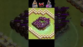 Which is better? Earthquake Boots Vs Electro Boots in a Skeleton Base (Clash Of Clans) #shorts