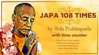  Srila Prabhupada Chanting Japa 108 times With Counting and Soothing music slow ISKCON Hare Krishna