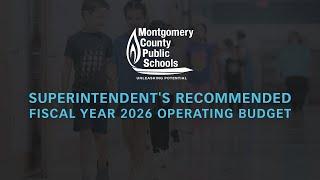 Superintendent's Recommended Fiscal Year 2026 Operating Budget - 12/18/24