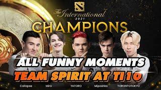 TEAM SPIRIT TI10 FUNNY MOMENTS | DOTA 2 HIGHLIGHTS