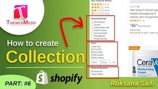 Shopify Collections Tutorial Create Collections In Shopify Step By Step 2023 | Themesmesh | part #6