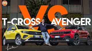 Jeep Avenger vs. Volkswagen T-Cross | Urban SUV a confronto faccia a faccia