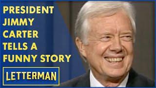 Jimmy Carter Tells Dave A Funny Story | Letterman