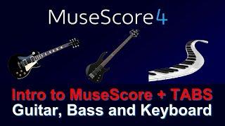 How to Use MuseScore 4 Tutorial for Beginners - Guitar, Bass & Keys. #musescore4 #musescore