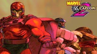 Marvel VS Capcom 2 Magneto Sentinel and Juggernaut Playthrough