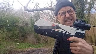 Adderini 3D Printed pistol crossbow demonstration