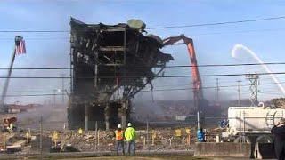 1 Hour Dangerous Building Demolition Heavy Equipment Excavator Work Compilation