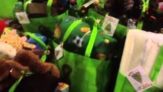 Isaiah Alonso. Foundation. Gift bags for children at the ho