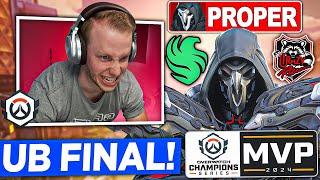 Jay3 Reacts to CRAZY RACCOON vs TEAM FALCONS | OWCS 2024: WORLD FINALS | UB FINAL