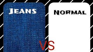 Jeans vs Normal #shorts #jeans