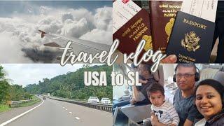 Travel Vlog | Travel tips with a lap infant | USA to Sri Lanka | Emirates flights travel experience