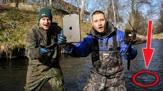 Schatzsuche: WERTVOLLES DIEBESGUT im Fluss GEFUNDEN!!  (2000€ Magnetfischen)