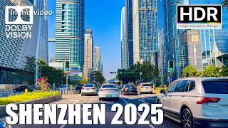 Shenzhen 2025｜Driving in downtown Shenzhen, the future technology capital｜4K HDR