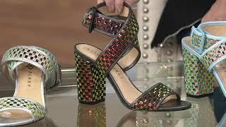 Katy Perry Ankle Strap Block Heeled Sandals - The Shana on QVC