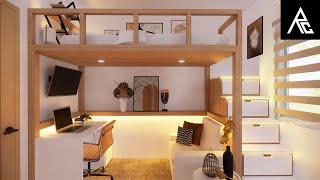 Cozy Loft Bed Idea for Small Rooms