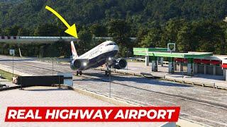 Swiss Military Turns Highway Into Secret Airport Runway! (real)