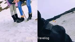 Snow Slide | Siri Lake | Shogran | Mansehra | KpK | Pakistan | shorts || Wasim Travelog