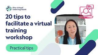 VTT's 20 virtual training delivery tips