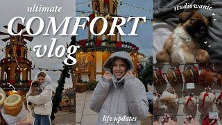 comfort vlog  life updates, świąteczny vibe & studia