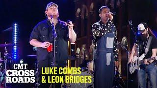 Luke Combs & Leon Bridges Perform “Beautiful Crazy" | CMT Crossroads