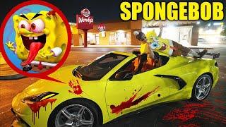 if you see SPONGEBOB'S LAMBO with blood on it at Wendy's, DRIVE AWAY! (Stealing the Krabby Patty)