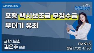 [김유정의 톡톡동해안] 2023.11.08 포항 택시보조금 부정수급 무더기 유죄ㅣ포항시의회 김은주 의원