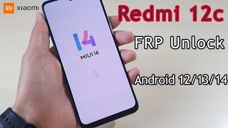 Redmi 12c FRP Unlock/ Bypass google account تحطي حساب جوجل بعد فورمات