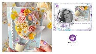 Big, dreamy dimensional card tutorial featuring a floral balloon!!