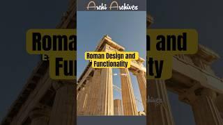 Roman Design and Functionality #archi #architecturehistory #romehistory #romanarchitecture #facts