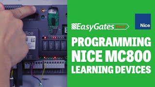 Nice MC800 - Learning devices