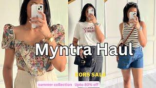 Huge MYNTRA EORS SALE Haul || upto 80% off || shorts/ denim/ tops/ tshirts/ dresses|| #myntrahaul