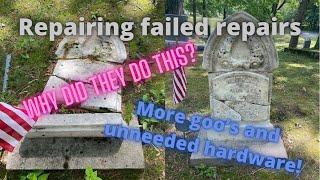 Broken monument becomes whole again