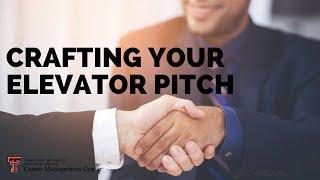 Crafting Your Elevator Pitch