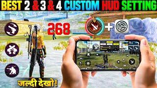 Best 2 Finger Custom Hud Free Fire | New Control Settings 2025 | 2 Finger Headshot Setting