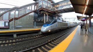 Railfaning the new pawtucket-central falls station. Opening day