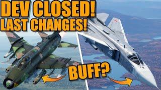 DEV SERVER CLOSED again! Some of the LAST CHANGES! SU-24 RADAR REWORK! Su-17 BUFF! - War Thunder DEV