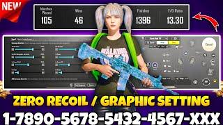 BGMI BEST  SENSITIVITY SETTINGS | BGMI SENSITIVITY CODE TODAY | BGMI ZERO RECOIL SENSITIVITY CODE.