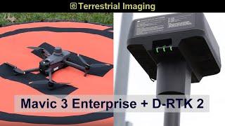 DJI Mavic 3 Enterprise with RTK Module and D-RTK 2 Workflow