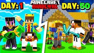 SURVIVING 100 DAYS In HARDCORE Minecraft With Friends 