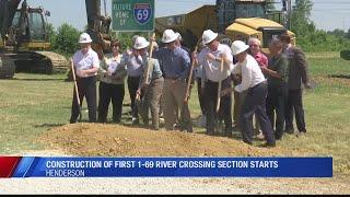 Ground broken for first section of I-69 Ohio River Crossing