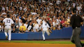 "The Dive", Derek Jeter goes into the stands for an amazing catch