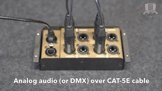 Audio over Ethernet Snake - The Whirlwind CatDusa RJ45 Breakout Box