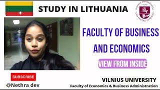 Vilnius University's Faculty of Business Administration and Economics - Vlog from the inside de