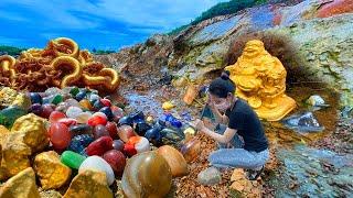 1000$ mining gold in a river full of rocks we found gold in coral rocks 2024