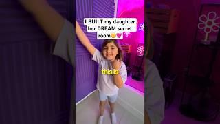 I Built a Secret Room for my Daughter! #shorts